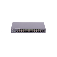 GIGALINK L2 GL-SW-F201-26 Коммутатор L2, 24 Base-T 10/100 Мб/с, 2 Combo TX/SFP 1000 Мб/с, 1 консольный порт. 1U 19