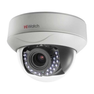 HiWatch DS-T207P (2.8-12 mm) 2Мп внутренняя купольная HD-TVI камера