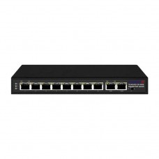 TRASSIR TR-NS1410-120-8POE Неуправляемый коммутатор с 8 PoE портами