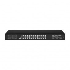 NST NS-SW-24G4G10-PL Управляемый L3 PoE коммутатор на 24xGE RJ-45 c PoE + 4х10G SFP+ порта