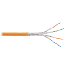 NIKOLAN NKL 4540C-OR Кабель S/FTP 4 пары, Кат.6 (Класс E), одножильный, BC, 0,55мм, внутренний, LSZH нг(А)-HFLTx, оранжевый, 305м