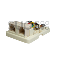 SUPR 10-0306 Компьютерная розетка 6P4C (RJ-11) 2 порта