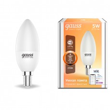 Gauss Smart Home 1100112 Лампа С37 5W 470lm 2700К Е14 диммируемая LED