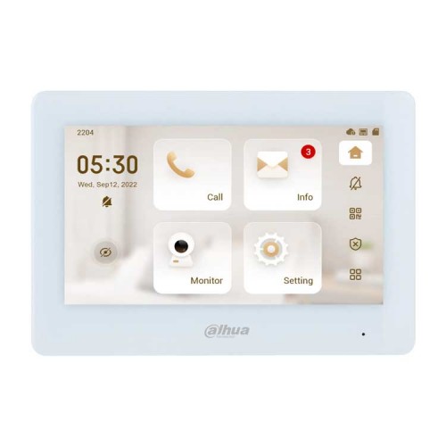 Dahua DHI-VTH5421HW-W Монитор видеодомофона IP 7-и дюймовый Dahua DHI-VTH5421HW-W Монитор видеодомофона IP 7-и дюймовый