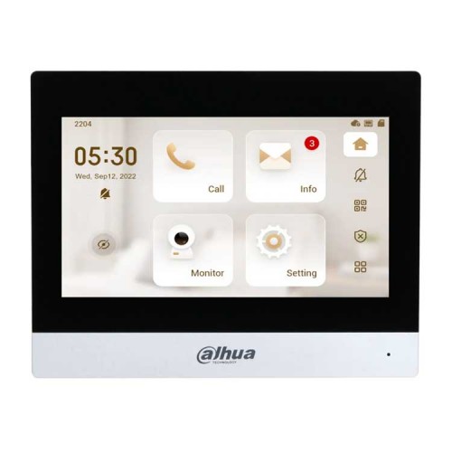 Dahua DHI-VTH8621KMS-WP Монитор видеодомофона IP 7-и дюймовый Dahua DHI-VTH8621KMS-WP Монитор видеодомофона IP 7-и дюймовый