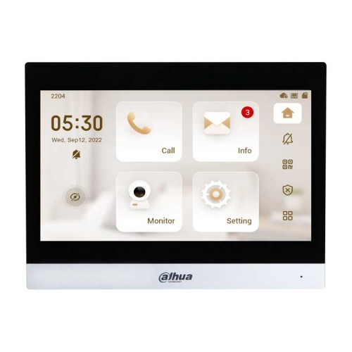 Dahua DHI-VTH8641KMS-WP Монитор видеодомофона IP 10-и дюймовый Dahua DHI-VTH8641KMS-WP Монитор видеодомофона IP 10-и дюймовый