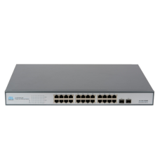 GIGALINK GL-SW-G003-24P Коммутатор, неупр 24 PoE (802.3af/at) 1Гбит/с, 2 SFP, 250Вт