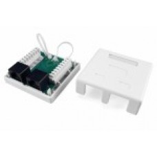 Hyperline SB1-2-8P8C-C5e-WH Розетка компьютерная RJ-45