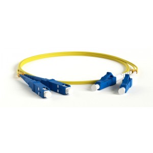 Hyperline FC-D2-9-LC/UR-SC/UR-H-2M-LSZH-YL Патч-корд волоконно-оптический