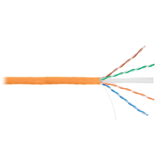 NETLAN EC-UU004-6-LSZH-OR Кабель U/UTP 4 пары, Кат.6 (Класс E), BC, внутренний, 305м